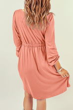 Load image into Gallery viewer, Button Down Long Sleeve Dress with Pockets
