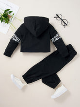 Load image into Gallery viewer, Girls Letter Pattern Hoodie and Pants Set
