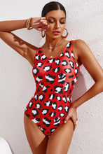 Load image into Gallery viewer, Full Size Tie-Dye Crisscross Back One-Piece Swimsuit
