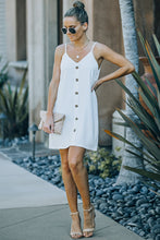 Load image into Gallery viewer, Buttoned Spaghetti Strap Dress
