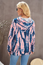 Load image into Gallery viewer, Tie-Dye Drawstring Hoodie with Pocket
