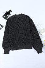 Load image into Gallery viewer, Waffle-Knit Drop Shoulder Button-Down Cardigan
