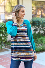 Load image into Gallery viewer, Celeste Design Full Size Striped Long Sleeve Top
