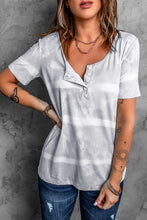 Load image into Gallery viewer, Tie-Dye Henley T-Shirt
