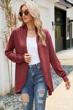 Load image into Gallery viewer, Open Front Long Sleeve Longline Cardigan
