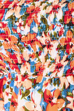 Load image into Gallery viewer, Double Take Plus Size Floral Smocked Square Neck Dress
