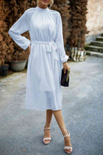 Load image into Gallery viewer, Swiss Dot Tie Waist Dress
