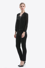 Load image into Gallery viewer, Openwork Zip Up Jacket
