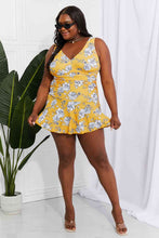 Load image into Gallery viewer, Marina West Swim Full Size Clear Waters Swim Dress in Mustard
