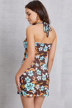 Load image into Gallery viewer, Printed Halter Neck Mini Dress
