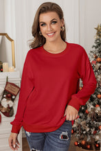Load image into Gallery viewer, Drop Shoulder Ribbed Trim Sweatshirt
