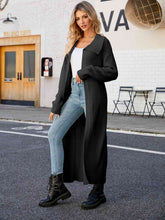 Load image into Gallery viewer, Full Size Collared Open Front Duster Cardigan
