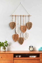 Load image into Gallery viewer, Macrame Leaf Bead Wall Hanging
