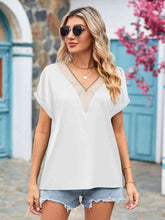 Load image into Gallery viewer, V-Neck Cuffed Blouse
