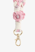 Load image into Gallery viewer, Floral Braided Wristlet Key Chain

