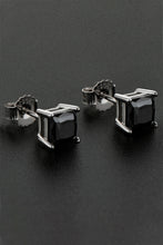 Load image into Gallery viewer, 925 Sterling Silver Square Moissanite Stud Earrings
