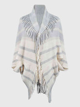 Load image into Gallery viewer, Fringe Detail Open Front Poncho
