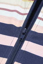 Load image into Gallery viewer, Striped Color Block Zip Up Jacket
