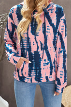 Load image into Gallery viewer, Tie-Dye Drawstring Hoodie with Pocket
