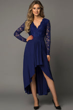 Load image into Gallery viewer, Lace High-Low V-Neck Dress
