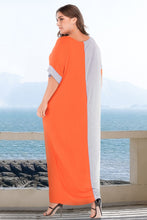 Load image into Gallery viewer, Plus Size Color Block Tee Dress with Pockets
