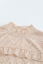 Load image into Gallery viewer, Ruffled Lace Mock Neck Blouse
