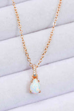 Load image into Gallery viewer, Opal Pendant 925 Sterling Silver Chain-Link Necklace
