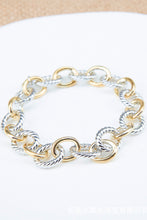 Load image into Gallery viewer, Two-Tone Twisted Bracelet
