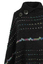 Load image into Gallery viewer, Cloak Sleeve Fringe Detail Poncho
