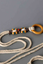 Load image into Gallery viewer, Wood Ring Rope Belt
