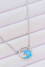 Load image into Gallery viewer, Opal Wave Pendant Necklace
