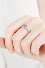 Load image into Gallery viewer, Moissanite Rhodium-Plated Snowflake Ring
