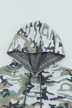 Load image into Gallery viewer, Camouflage Sequin Drawstring Hoodie
