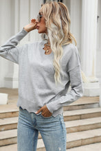 Load image into Gallery viewer, Wavy Hem Long Sleeve Pullover
