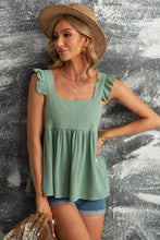 Load image into Gallery viewer, Ruffled Square Neck Babydoll Blouse
