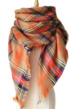 Load image into Gallery viewer, Plaid Imitation Cashmere Scarf
