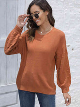 Load image into Gallery viewer, Round Neck Dropped Shoulder Sweater
