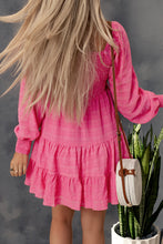 Load image into Gallery viewer, Smocked Square Neck Ruffled Mini Dress
