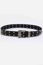 Load image into Gallery viewer, Double Row Studded PU Leather Belt
