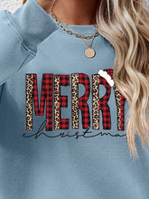 Load image into Gallery viewer, MERRY CHRISTMAS Round Neck Long Sleeve Sweatshirt
