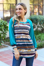 Load image into Gallery viewer, Celeste Design Full Size Striped Long Sleeve Top
