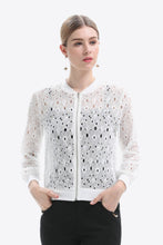 Load image into Gallery viewer, Openwork Zip Up Jacket
