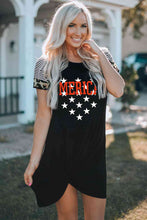 Load image into Gallery viewer, Mixed Print Raglan Sleeve Twisted Dress
