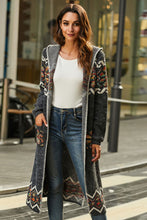 Load image into Gallery viewer, Bohemian Slit Hooded Duster Cardigan
