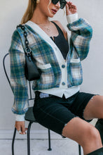 Load image into Gallery viewer, Plaid Button Down Jacket with Pockets
