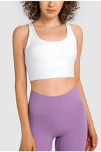 Load image into Gallery viewer, Mesh Panel Racerback Longline Sports Bra
