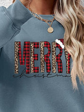 Load image into Gallery viewer, MERRY CHRISTMAS Round Neck Long Sleeve Sweatshirt
