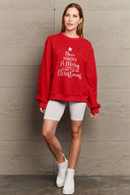 Load image into Gallery viewer, Simply Love Full Size HAVE YOURSELF A MERRY LITTLE CHRISTMAS Round Neck Sweatshirt

