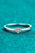 Load image into Gallery viewer, Heart-Shaped Moissanite Solitaire Ring

