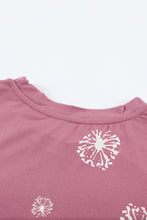 Load image into Gallery viewer, Girls Dandelion Print Round Neck Tee
